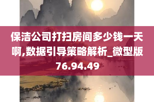 保洁公司打扫房间多少钱一天啊,数据引导策略解析_微型版76.94.49