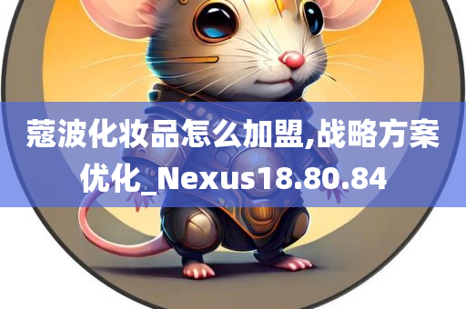 蔻波化妆品怎么加盟,战略方案优化_Nexus18.80.84