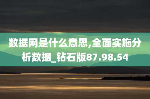 数据网是什么意思,全面实施分析数据_钻石版87.98.54