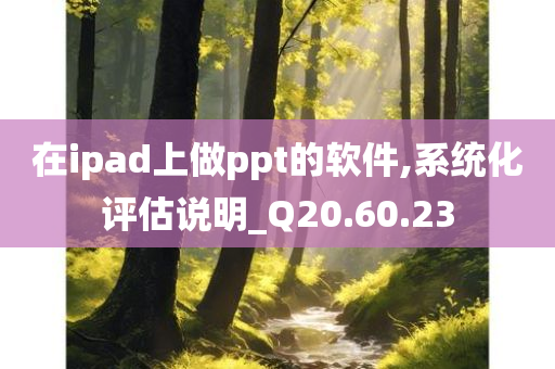 在ipad上做ppt的软件,系统化评估说明_Q20.60.23