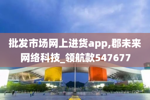 批发市场网上进货app,郡未来网络科技_领航款547677