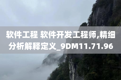 软件工程 软件开发工程师,精细分析解释定义_9DM11.71.96