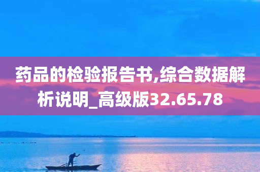 药品的检验报告书,综合数据解析说明_高级版32.65.78