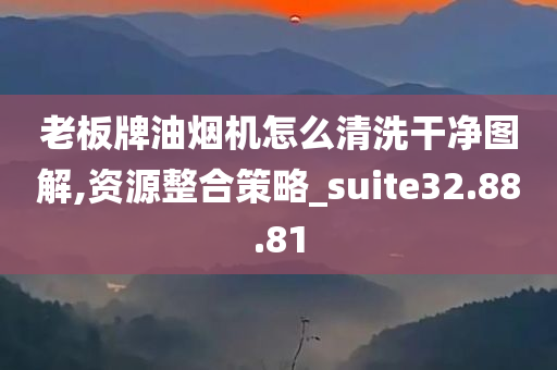 老板牌油烟机怎么清洗干净图解,资源整合策略_suite32.88.81