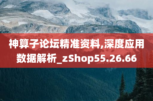 神算子论坛精准资料,深度应用数据解析_zShop55.26.66