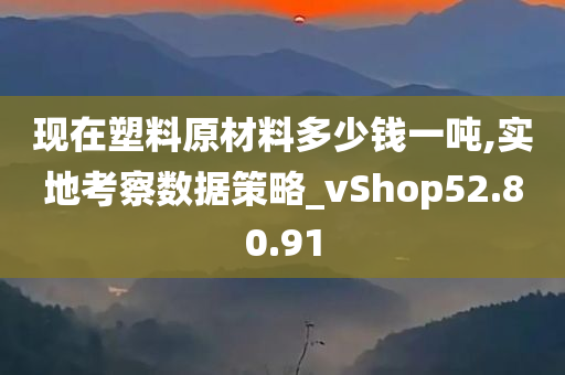 现在塑料原材料多少钱一吨,实地考察数据策略_vShop52.80.91