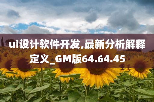 ui设计软件开发,最新分析解释定义_GM版64.64.45