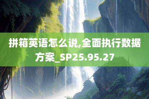 拼箱英语怎么说,全面执行数据方案_SP25.95.27