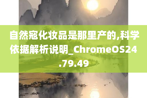 自然寇化妆品是那里产的,科学依据解析说明_ChromeOS24.79.49