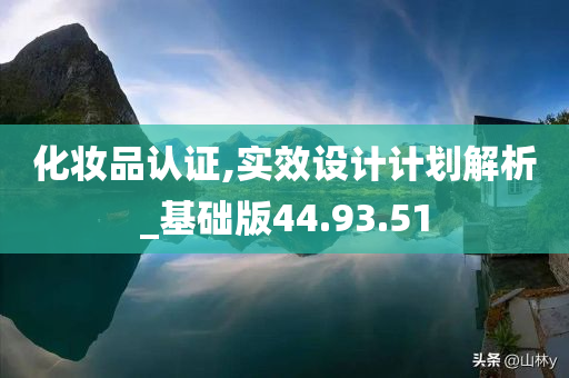 化妆品认证,实效设计计划解析_基础版44.93.51