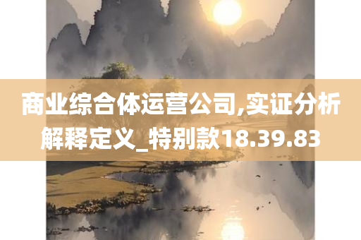 商业综合体运营公司,实证分析解释定义_特别款18.39.83