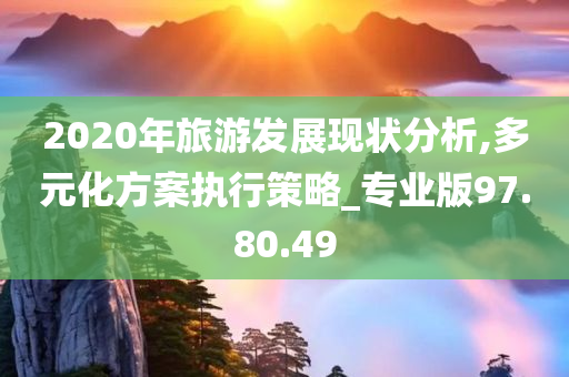 2020年旅游发展现状分析,多元化方案执行策略_专业版97.80.49