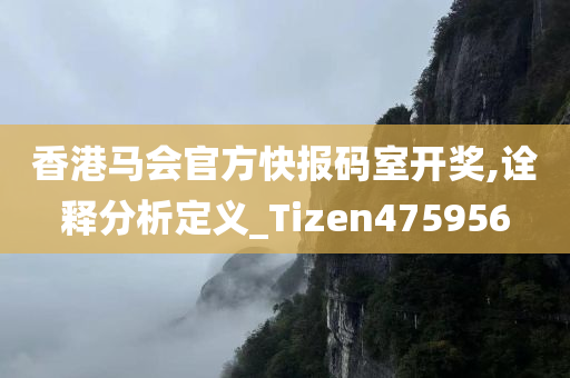 香港马会官方快报码室开奖,诠释分析定义_Tizen475956