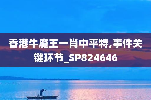 香港牛魔王一肖中平特,事件关键环节_SP824646