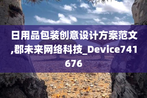 日用品包装创意设计方案范文,郡未来网络科技_Device741676