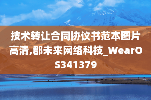 技术转让合同协议书范本图片高清,郡未来网络科技_WearOS341379