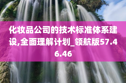 化妆品公司的技术标准体系建设,全面理解计划_领航版57.46.46