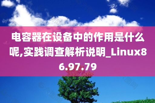 电容器在设备中的作用是什么呢,实践调查解析说明_Linux86.97.79