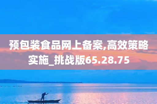 预包装食品网上备案,高效策略实施_挑战版65.28.75