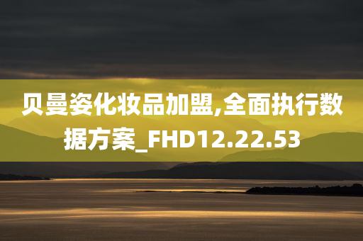 贝曼姿化妆品加盟,全面执行数据方案_FHD12.22.53