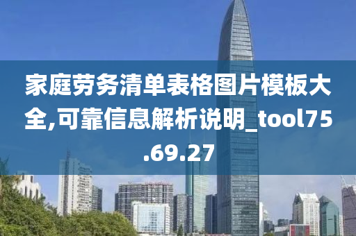 家庭劳务清单表格图片模板大全,可靠信息解析说明_tool75.69.27