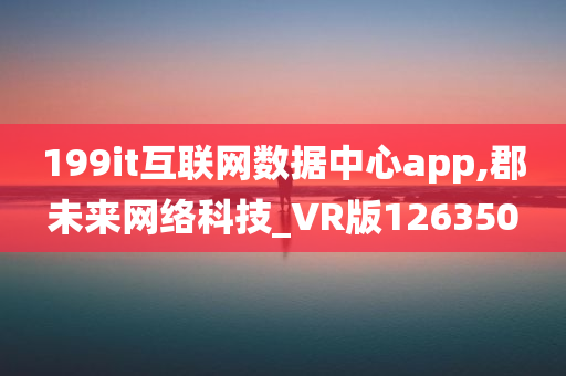 199it互联网数据中心app,郡未来网络科技_VR版126350