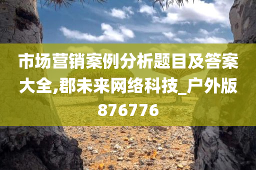 市场营销案例分析题目及答案大全,郡未来网络科技_户外版876776