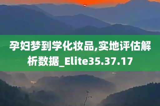 孕妇梦到学化妆品,实地评估解析数据_Elite35.37.17