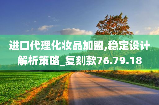 进口代理化妆品加盟,稳定设计解析策略_复刻款76.79.18