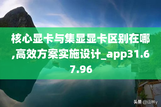 核心显卡与集显显卡区别在哪,高效方案实施设计_app31.67.96