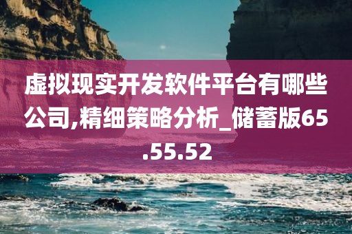 虚拟现实开发软件平台有哪些公司,精细策略分析_储蓄版65.55.52