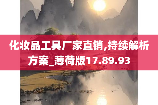 化妆品工具厂家直销,持续解析方案_薄荷版17.89.93