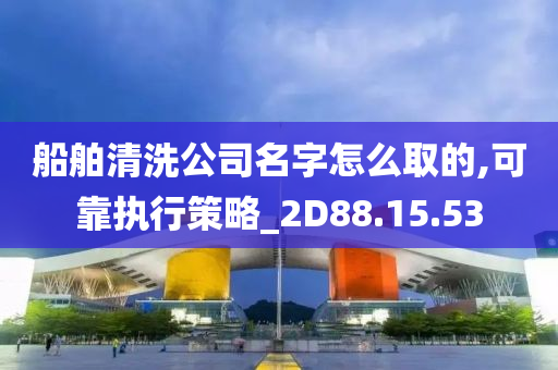 船舶清洗公司名字怎么取的,可靠执行策略_2D88.15.53