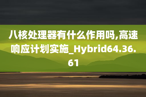 八核处理器有什么作用吗,高速响应计划实施_Hybrid64.36.61