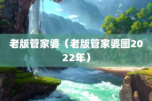 老版管家婆（老版管家婆图2022年）