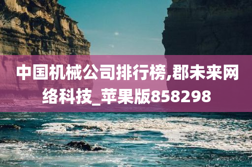 中国机械公司排行榜,郡未来网络科技_苹果版858298