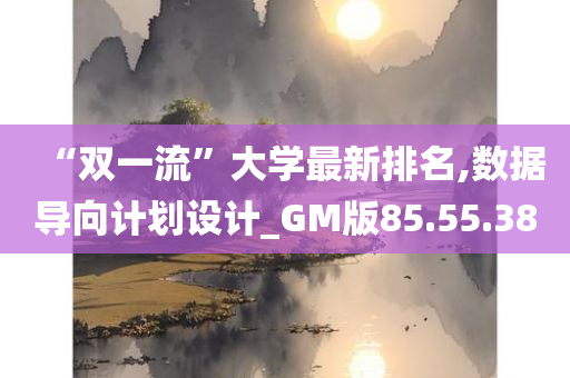 “双一流”大学最新排名,数据导向计划设计_GM版85.55.38