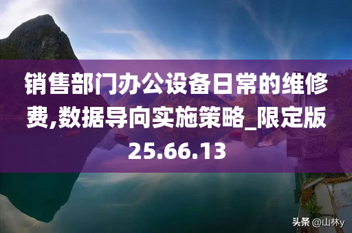 销售部门办公设备日常的维修费,数据导向实施策略_限定版25.66.13