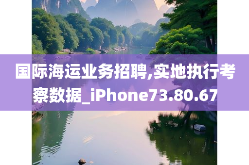 国际海运业务招聘,实地执行考察数据_iPhone73.80.67