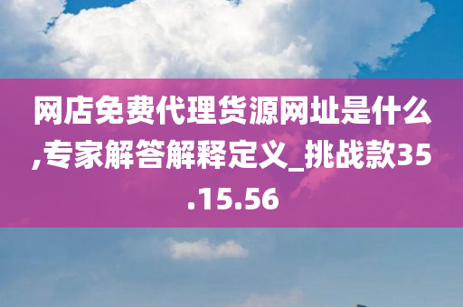 网店免费代理货源网址是什么,专家解答解释定义_挑战款35.15.56