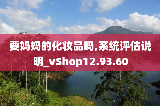 要妈妈的化妆品吗,系统评估说明_vShop12.93.60