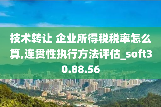 技术转让 企业所得税税率怎么算,连贯性执行方法评估_soft30.88.56