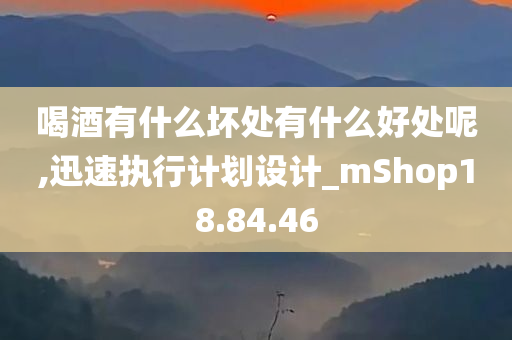 喝酒有什么坏处有什么好处呢,迅速执行计划设计_mShop18.84.46