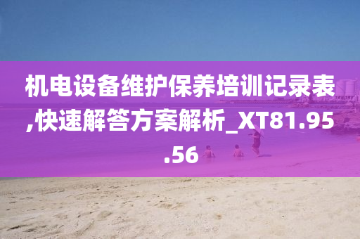 机电设备维护保养培训记录表,快速解答方案解析_XT81.95.56