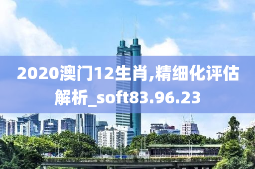 2020澳门12生肖,精细化评估解析_soft83.96.23