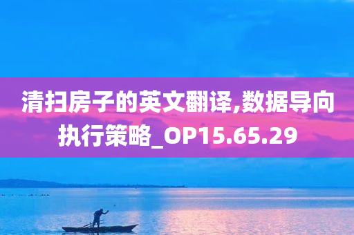 清扫房子的英文翻译,数据导向执行策略_OP15.65.29