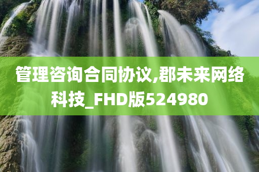 管理咨询合同协议,郡未来网络科技_FHD版524980