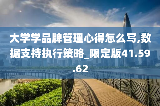 大学学品牌管理心得怎么写,数据支持执行策略_限定版41.59.62