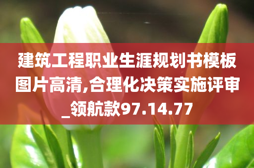 建筑工程职业生涯规划书模板图片高清,合理化决策实施评审_领航款97.14.77