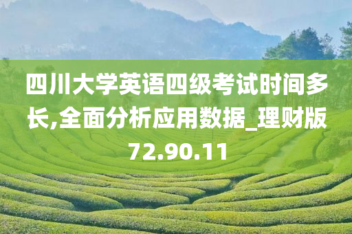 四川大学英语四级考试时间多长,全面分析应用数据_理财版72.90.11